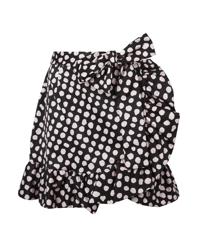 Front of a size 16 Daphne Skirt in Painterly Dot by Tanya Taylor. | dia_product_style_image_id:250542
